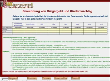 Berechnung Bürgergeld online