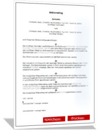 MIetvorvertrag Formular PDF 