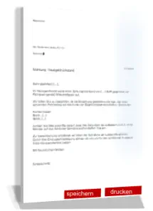 Mahnung Rückstand Hausgeld Musterschreiben