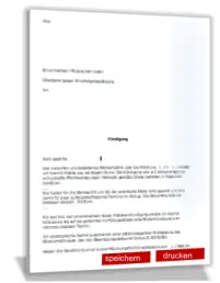 Kündigung wegen Zahlungsverzug Musterschreiben