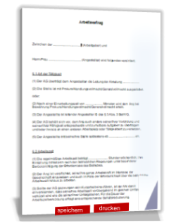 befristeter Arbeitsvertrag