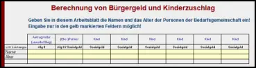 Bürgergeld- Rechner