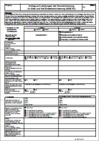 Antrag auf Grundsicherung