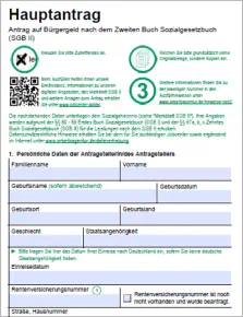Antrag auf Bürgergeld Download