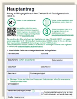 Antrag auf Bürgergeld