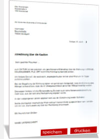 Abrechnung Mietkaution Vermieter auffordern Musterbrief