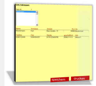 Adressbuch-Excel