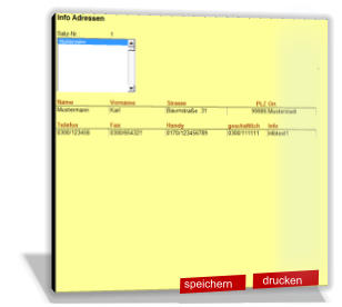 Adressbuch-Excel