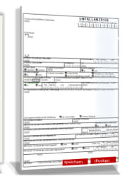 Unfallanzeige Formular- Arbeitsunfall