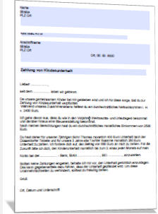 Musterschreiben Aufforderung Zur Zahlung Von Kindesunterhalt musterschreiben-aufforderung-zur-zahlung-von-kindesunterhalt