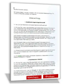 Formular Ehevertrag