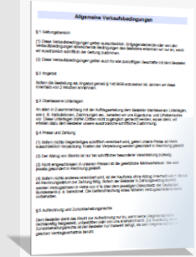 Allgemeine Geschäftsbedingungen Muster Vorlage AGB