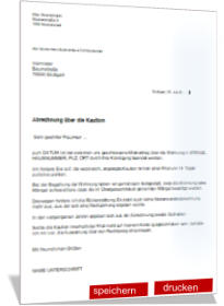 Abrechnung Mietkaution Vermieter auffordern Musterbrief