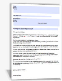 Muster Kundigung Wegen Eigenbedarf Kostenlos Ein Update
