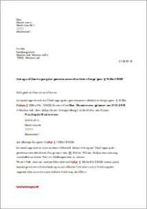 Formular, Antrag auf alleiniges Sorgerecht
