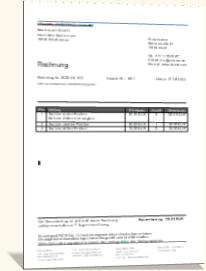 Rechnung Vorlage Kleinunternehmer