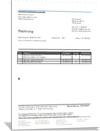 Rechnung Vorlage Kleinunternehmer